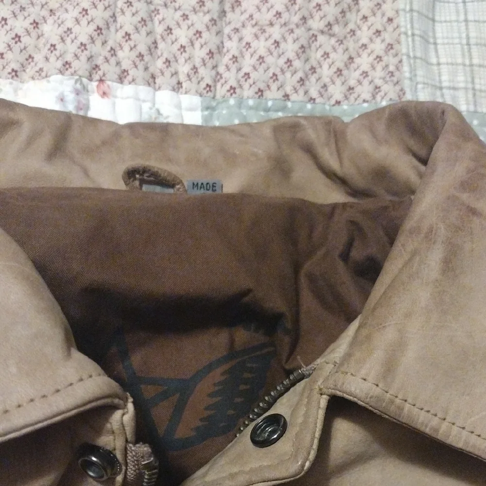 vintage U2 Wear Me Out leather bomber flight jacket. - Picture 8 of 16